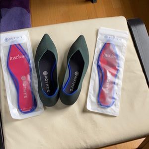EMERALD GREEN ROTHYS 9+2insoles Perfect condition